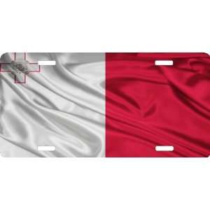 Rikki KnightTM Malta Flag Cool Novelty License Plate   Unisex   Ideal 