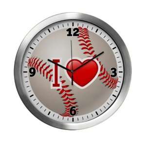  Modern Wall Clock I Love Baseball 