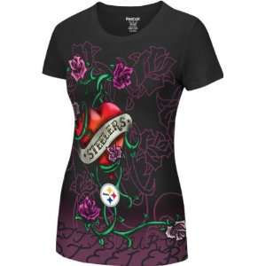   Black Thorny Rose Womens T Shirt 