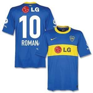  2011 Boca Juniors Home Jersey + Roman 10 (Fan Style 