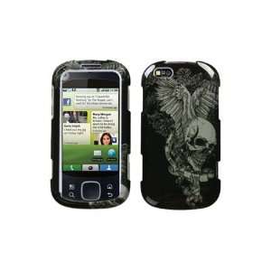   Motorola CLIQ XT Graphic Case   Skull Wing Cell Phones & Accessories
