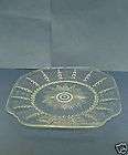 Federal Glass COLUMBIA Clear Plate 9 1/2 luncheon etch