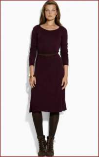 NWT Ralph Lauren Belted Silk Blend Jersey Long Sleeve Career Dress XL 