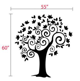 TREE Wall Decal Deco Art Sticker Mural AMAZING COLORS  