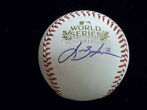   Berkman Signed 2011 World Series Baseball St. Louis Cardinals  