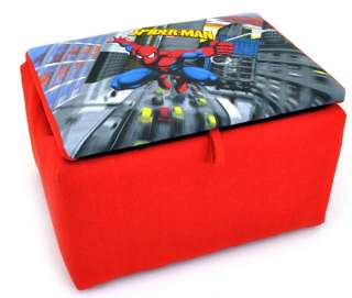 Kids Storage Marvel Comics SPIDERMAN TOY BOX Seat  