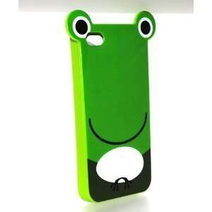 Smile Green Frog with Big Eye TPU Soft Skin Gel Case Cover for Verizon 
