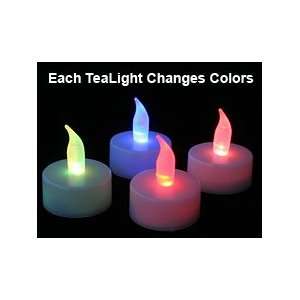  4 Pack Color Changing LED Tea Light