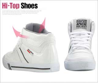 Mens New White Homme Hi Top Sneakers Shoes All Size  