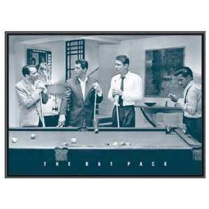  Frank Sinatra and the Rat Pack Pool Framed Poster 