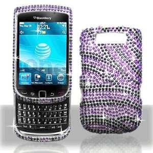  Blackberry Torch 9800 9810 Full Diamond Purple Black Zebra 
