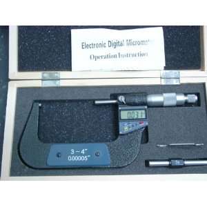  3 4 Electronic Digital Micrometer with Large LCD Display 