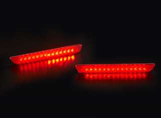2004 2008 Mazda 3 Axela M3 Mazda 6 08 RED LED Rear Bumper reflectors 