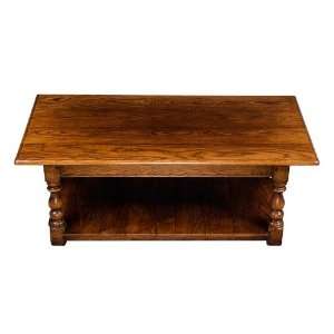  English Antique Style Oak Potboard Coffee Table