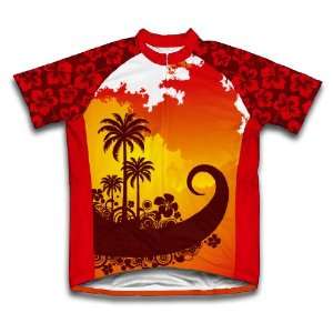  Tropical Sunset Cycling Jersey for Women Sports 