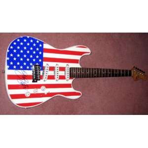   SPRINGSTEEN autographeed SIGNED flag GUITAR *PROOF 