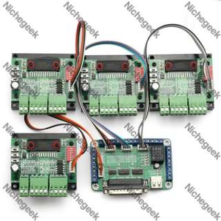 New 4 Axis TB6560 CNC Stepper Motor Driver Controller Board Kit,57 two 