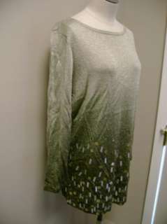 Jones New York Collection Ombre Beaded Tunic NWT  