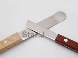   pcs Dental Lab Metal Blade Wooden Handle Spatula Instrument TECHNICIAN