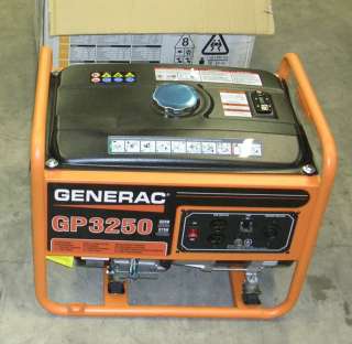 GENERAC GAS POWERED GP3250 3250 / 3750 WATT GENERATOR DENT  