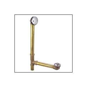   Overflow Fixture 1 1/2 inch Dia Tube 16 inch Height Satin Nickel Home