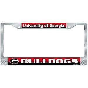  Georgia Bulldogs NCAA Chrome License Plate Frame Sports 