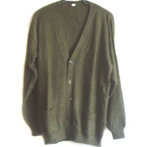 CARDIGAN VNECK buttons with Pockets MILITAR GREEN MENS SIZE XXL mod127 