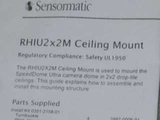 SENSORMATIC RHIU2X2M CAMERA DOME CEILING MOUNTING PLATE  