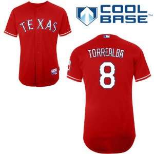  Yorvit Torrealba Texas Rangers Authentic Alternate Cool 