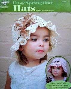 Crochet & Knit Easy Springtime Hats For Little Girls  
