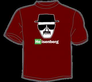 HEISENBERG T Shirt MENS breaking bad dvd season 1 2 3  