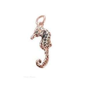  Sterling Silver Small Seahorse Charm Arts, Crafts 