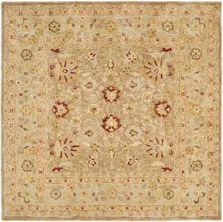 Hand spun Mahal Tan Wool Carpet Rug 8 x 8 Square  