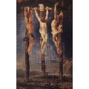   painting name The Three Crosses, by Rubens Pieter Paul 