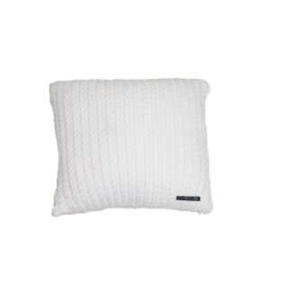   Association Sweater Knit Decorative Pillow, White, 18 Inch by 18 Inch