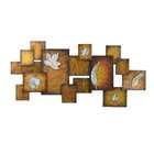 Southern Enterprises, Inc. SEI Abstract Leaves Hand Painted Metal Wall 