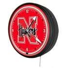 Sports Fan Products Nebraska Cornhuskers Jumbo Neon Clock