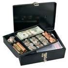 16 blue metal select cash box with tray cam lock