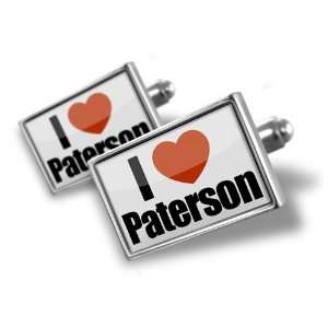 Cufflinks I Love Paterson region New Jersey, United States   Hand 