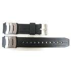   18mm Black Rubber Water Resistant Replacement Band fits Casio Datalink