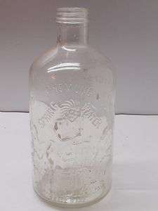 Antique Chemung Spring Water Old Glass Half Gallon Bottle Indian 