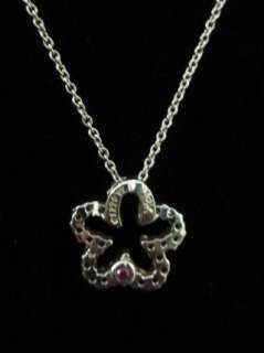 NIB ROBERTO COIN 18k White Gold Diamond Clover Necklace  
