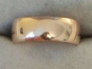 ANTIQUE SOLID 9CT ROSE GOLD LADIES BAND RING WEDDING RING  