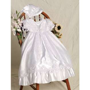 Angels Garment Baby Girls White Lady of Guadalupe Christening Gown 