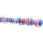 AMG  Beads Lampwork Beads   Lampwork Glass  Clear/Red/Gold/Blue  Ball 