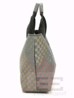 Gucci Grey & Multicolor Monogram Coated Canvas Tote Bag  