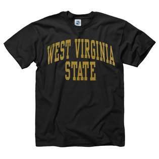  West Virginia State Yellow Jackets Black Arch T Shirt 