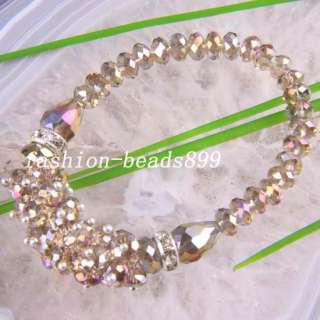 Swarovski Crystal beads Bracelet Bangle Stretch H1065  