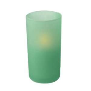  Smart Votive Frosted Green 4.75 Tall Candle Light