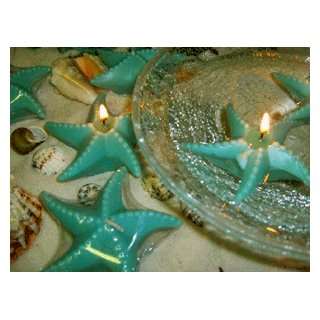  Floating Greenish Blue Starfish Relaxation Scented Candle 